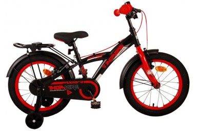 VOLARE Dječji bicikl Thombike, 16", crno-crveni, dvije ručne kočnice